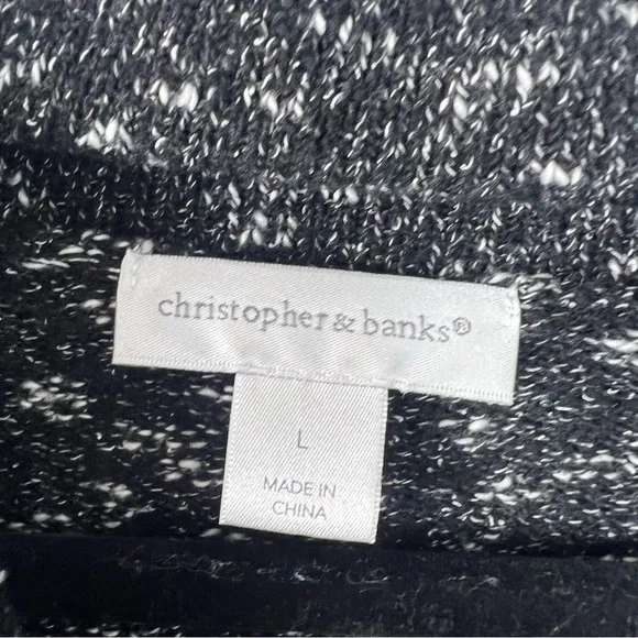 Christopher & Banks Women’s Large Sweater Dolman Style Sleeve Turtleneck Cotton - Picture 3 of 10